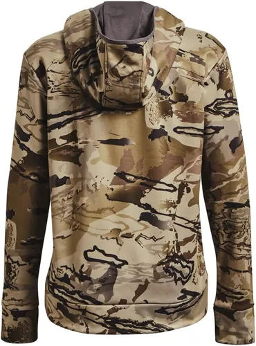 Vista 3 de Under Armour Armourfleece Storm Camo - Sudadera con capucha con cremallera para mujer