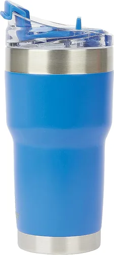 Vista 5 de Pelican Hydration Pelican Traveler™ - Vaso aislado al vacío de 22 onzas, de acero inoxidable, doble pared, con tapa doble, taza de café aislada