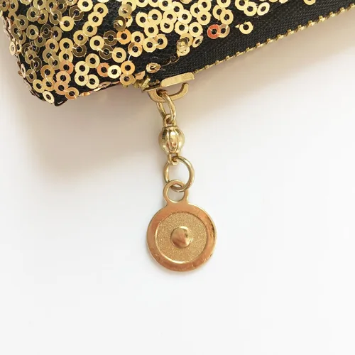 Vista 4 de BeneAlways Paillettes - Bolso de mano para mujer, diseño de lentejuelas
