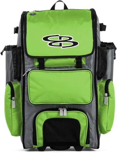 Vista 79 de Boombah Rolling Superpack - Bolsa para equipo de béisbol/sóftbol, varios colores, mango telescópico y capacidad para 4 murciélagos, versión
