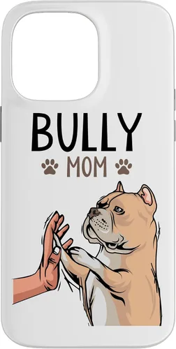 Vista 21 de Funda para iPhone 13 Pro Max American Bully Mom Dog Mama Dog Dog Holder