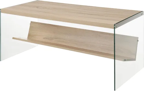 Vista 10 de Convenience Concepts SoHo - Mesa auxiliar, gris desgastado/vidrio Gris(Weathered Gray)