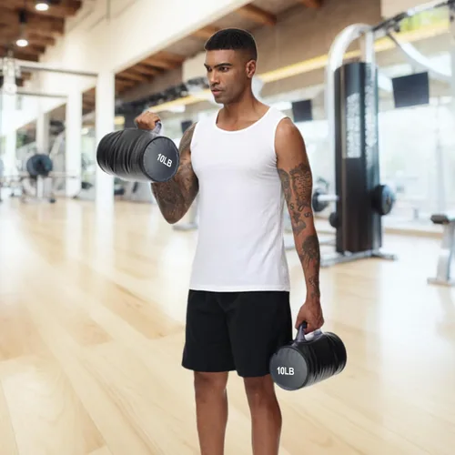 Vista 6 de Water Dumbbells,Water Filled Training Dumbbells, Travel Weights Set, Adjustable Weights to 40Lbs,30Lbs,20Lbs,10Lbs,4Lbs Dumbbell Pair,Each