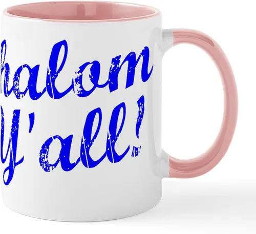 Vista 10 de CafePress Shalom, Y'all! Taza de café de cerámica de 11 oz (11.0 fl oz)