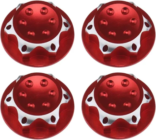 Vista 8 de 4 piezas de tuerca hexagonal de 0.669 in para automóvil a control remoto, cubierta antipolvo, repuesto para 1/8, modelo de automóvil RC todoterreno