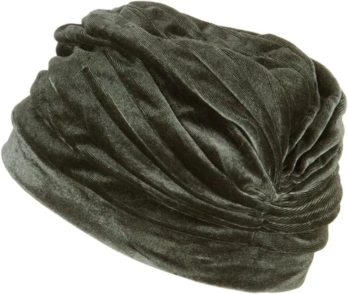 Vista 2 de Jeanne Simmons - Gorro turbante de terciopelo para mujer