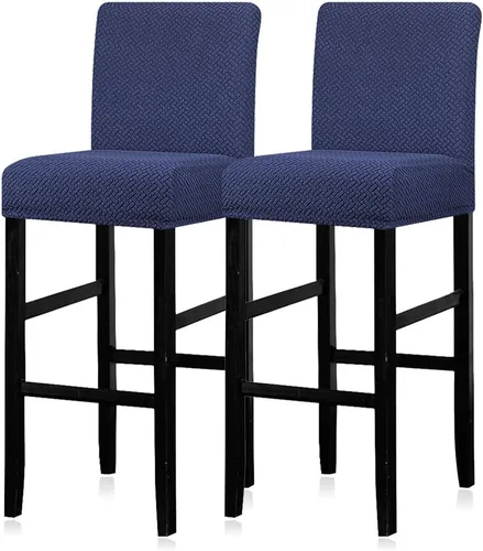 Vista 37 de Lellen - Fundas para taburete de bar de jacquard, fundas para silla de taburete de bar, fundas para silla de bar, fundas para taburete de bar