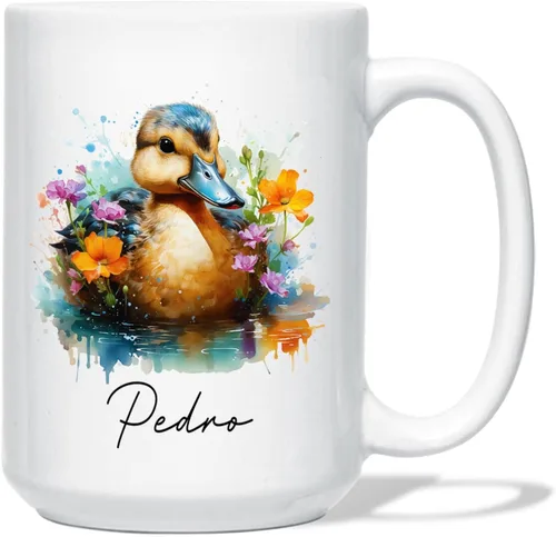 Vista 16 de Taza de café de oso – Regalo personalizado para amantes, taza de té de animales salvajes con flores, regalo de cerámica personalizado para amantes