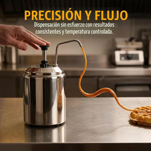 Vista 4 de Dispensador eléctrico de salsa de queso nacho con olla de inserción, interruptor de encendido/apagado de capacidad de 3.5 cuartos