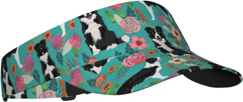 Vista 2 de Gorra de visera de protección solar para adultos, con estampado de libros, ajustable, para playa, piscina, golf, tenis, unisex