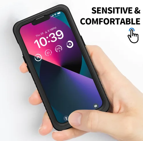 Vista 5 de BEASTEK Funda impermeable para Apple iPhone 13, serie FSN, protección de cuerpo completo, resistente a los golpes, a prueba de polvo, con protector