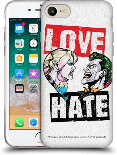 Vista 25 de Head Case Designs Funda de gel suave con licencia oficial de Batman DC Comics Bubblegum Harley Quinn Graphics compatible con Apple iPhone 7