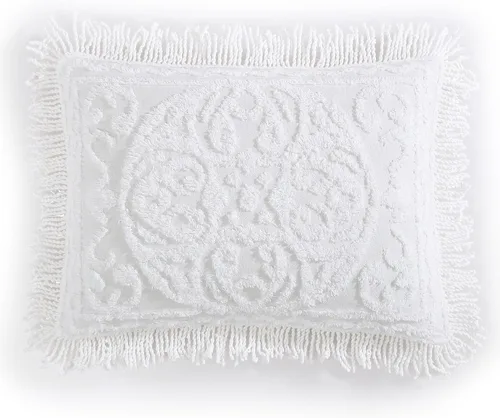 Vista 37 de Beatrice Home Fashions Medallón de chenilla, funda estándar, azul