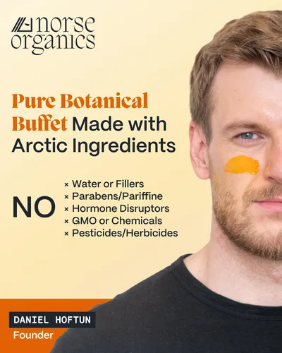 Vista 7 de Norse Organics Bálsamo nocturno para espinillas, tratamiento de manchas de acné para enrojecimiento y calmante de la piel, ingredientes bioactivos