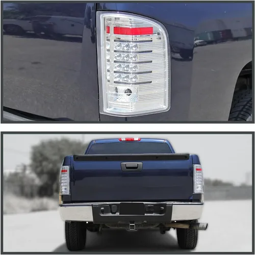 Vista 2 de Spec-D Tuning LT-SIV07JMLED-RS luces traseras LED transparentes, color negro