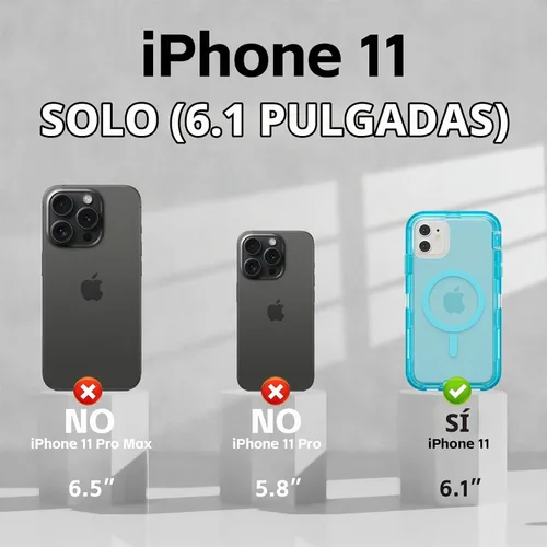 Vista 2 de Follaroma Funda para iPhone 11, Compatible con MagSafe, Fundas de Teléfono de Protección Resistente a Prueba de Golpes de Servicio Pesado