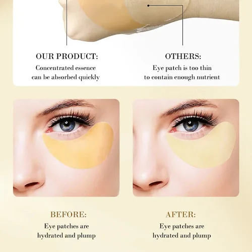 Vista 7 de Senana Marina Máscaras para debajo de los ojos, líneas de ojos y parches hidratantes para los ojos, hidratantes, nutritivas, mejorando las bolsas