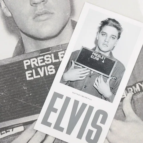 Vista 6 de Popfunk Elvis Presley Signature Heartthrob Music Pullover Sudadera con capucha y pegatinas