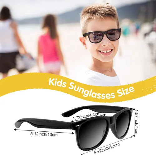 Vista 3 de MIAHART Paquete de 24 lentes de sol para niños, gafas de fiesta, rellenos de bolsas de golosinas a granel para niños y niñas, suministros de fiesta