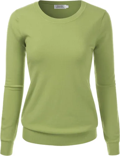 Vista 27 de Suéter Pullover de Punto Suave Premium para Mujer con Cuello Redondo y Manga Larga (S-XXL)
