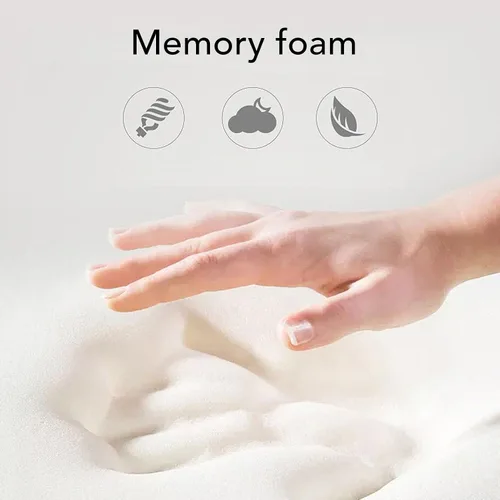 Vista 7 de Almohada para dormir de lado, almohada de cara para dormir lateral, almohada doble C hueca de espuma viscoelástica suave extraíble para personas que
