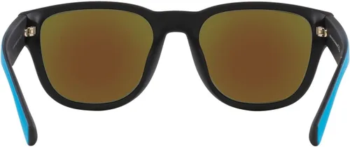 Vista 7 de Armani Exchange - Gafas de sol para hombre, montura negra mate, lentes gris oscuro, 2.126 in