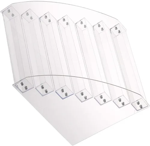 Vista 5 de Organizador de esmalte de uñas, bandeja de acrílico transparente para botellas de esmalte de uñas, soporte de mesa, soporte de almacenamiento