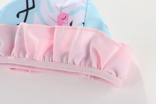 Vista 3 de Amberetech Traje de baño de una pieza para niñas con volantes, sin mangas, bikini para la playa