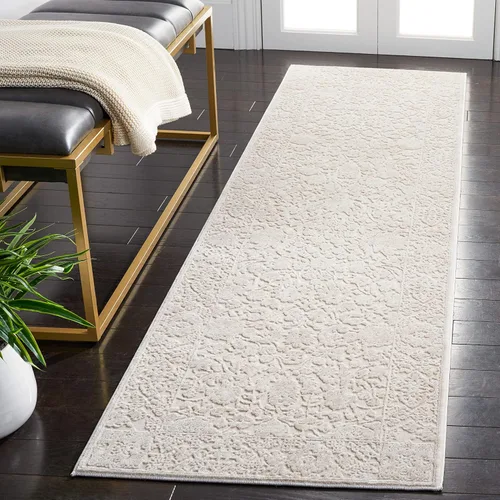 Vista 6 de SAFAVIEH Reflection Collection - Alfombra decorativa, 2 pies 3 pulgadas x 3 pies, color beige y crema, no desprende pelusa y es fácil de limpiar