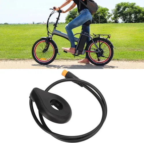 Vista 5 de Ejoyous Sensor de velocidad de pedal eléctrico, sensor de bicicletas eléctricas, multifuncional, 12 imanes, sensor de pedal eléctrico de doble