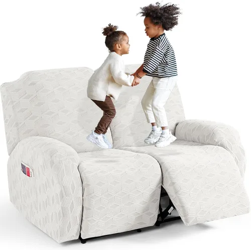 Vista 37 de TAOCOCO Funda para Reclinable de 3 Piezas, Fundas para Silla Reclinable, Funda Elástica de Jacquard para Silla Reclinable, Protector de Muebles