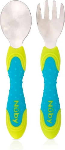 Vista 15 de Nuby Set de primeras cucharas para bebé - (3 paquetes) Utensilios de alimentación para bebés - 6+ meses Multicolor