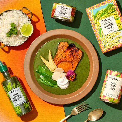Vista 6 de Roland Foods Salsa de chile verde Sriracha, comida importada especial, 17 onzas, paquete de 1