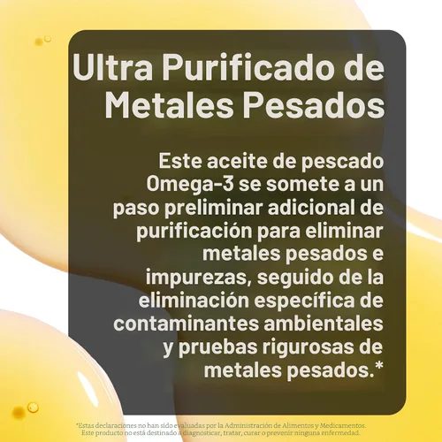 Vista 4 de NatureWise Ultra Omega 3 Aceite de Pescado 2200 mg – Equivalente a 1300 mg Omega-3 - Forma Triglicérido - Sabor a Limón - Aceite de Pescado de Aguas