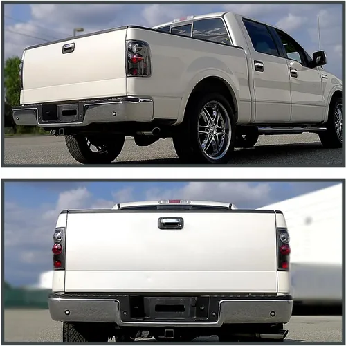 Vista 2 de SPEC-D TUNING Luces traseras con carcasa negra Compatibles con Ford F150 F-150 Styleside 2004-2008, conjunto de lámparas traseras izquierda + derecha