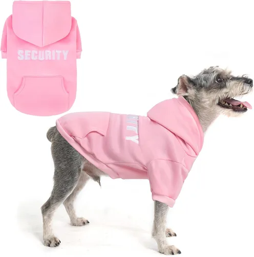 Vista 10 de SCENEREAL Sudaderas con capucha de seguridad para perros de tamaño pequeño, mediano y grande, ropa de felpa cepillada con gorro, abrigo de algodón