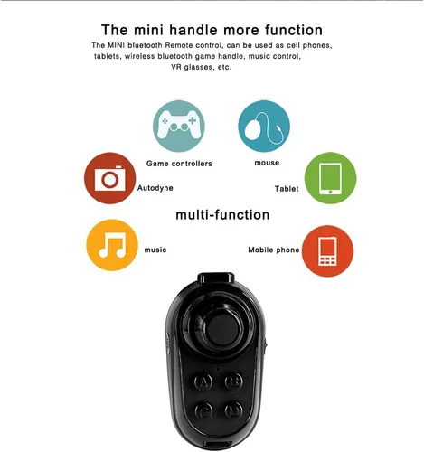 Vista 3 de Gigicloud Game Controller R1 Mini Ring Bluetooth 40 Rechargeable Wireless Vr Remote Game Controller Joystick Gamepad Classic Gamepad Joystick For