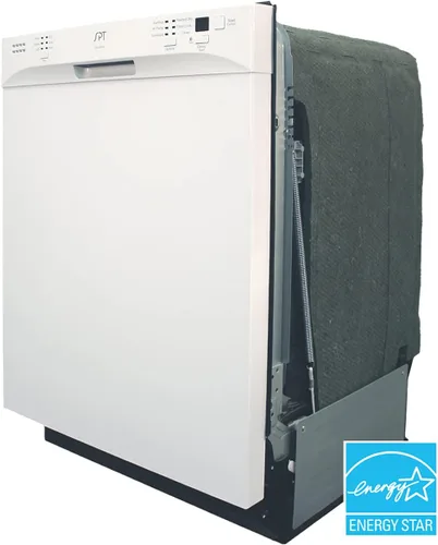Vista 6 de SD-6501W: Lavavajillas de bañera alta de acero inoxidable incorporado de 24 ″ Energy Star con secado térmico - Blanco