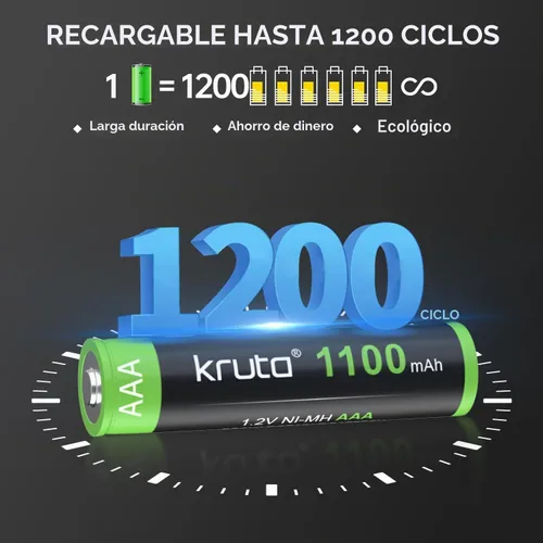 Vista 4 de Luces solares AAA 1100 mAh de alta capacidad 1.2 V Ni-MH recargable AAA batería solar para luces solares al aire libre, cadena de luces de batería