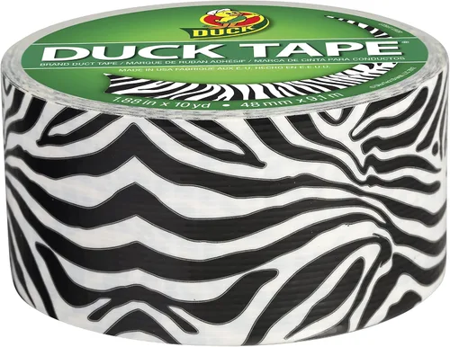 Vista 2 de Cinta adhesiva Duck con diseño de cebra, 280110