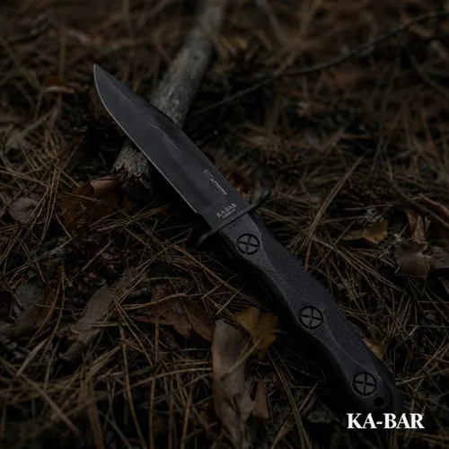 Vista 5 de KA-BAR JOHN EK BOWIE EK45 MODELO 5 CUCHILLO COMANDO DE LUCHA Negro, Grande