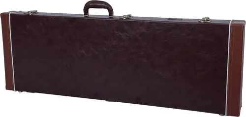 Vista 35 de Crossrock Estuche de madera para guitarra clásica de tamaño completo 4/4, diseño superior arqueado, interior de felpa, pestillos de metal Negro