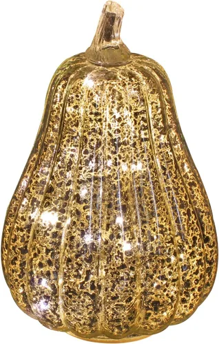 Vista 7 de Romingo Luz de calabaza de cristal de mercurio con temporizador para decoraciones de calabaza de Halloween, decoración de otoño y Acción de Gracias