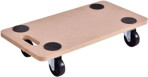 Vista 3 de Casart - Carretilla de madera con 4 ruedas