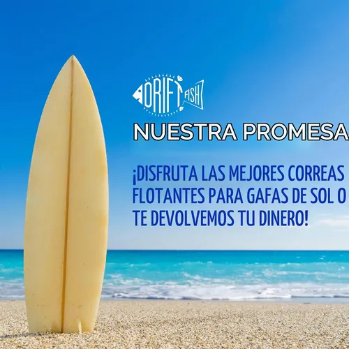 Vista 7 de DriftFish Correa de neopreno flotante para gafas de sol Gafas de sol flotantes grandes Verde neón