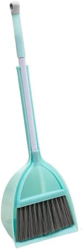 Vista 11 de Mini Escoba con Palita - Pequeño Juego de Limpieza para el Hogar, Ideal para Cocina, Baño, Nido de Mascotas, Barco (Set de 3, Azul+Naranja+Amarillo)
