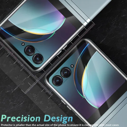 Vista 4 de Orzero Paquete de 3 protectores de pantalla frontal compatibles con Motorola Razr+/Razr Plus 2023, Protector De Pantalla TPU suave (no vidrio)