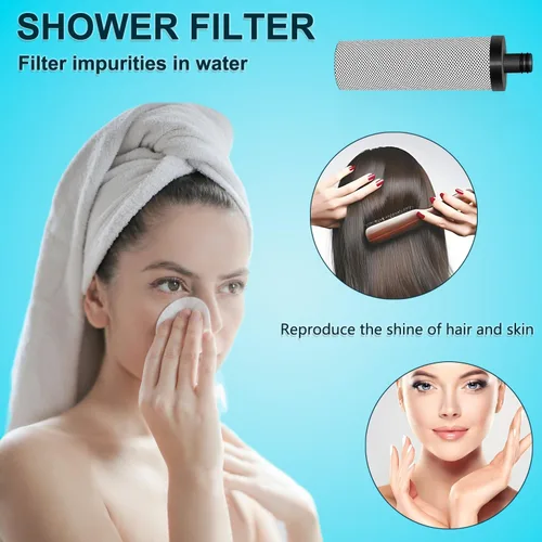 Vista 2 de Water Fiter - Filtro de cabezal de ducha AQUAYOUTH 2.0, sistema de filtro de cabezal de ducha de carbono, elimina metales pesados y cloro