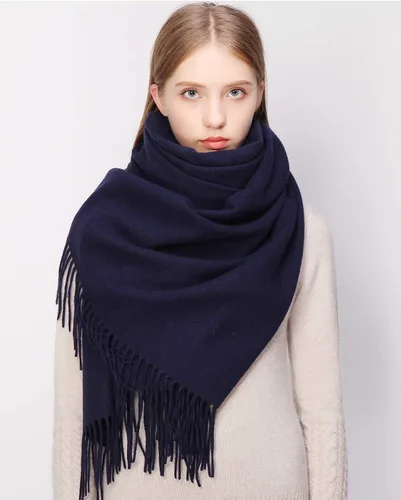 Vista 17 de RIIQIICHY Bufanda 100% de lana, chales y envolturas de pashmina para mujer, cachemira cálida para invierno, bufandas suaves más gruesas