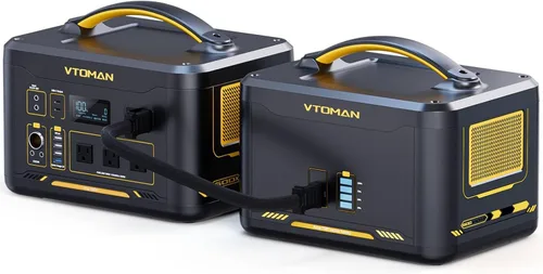 Vista 13 de VTOMAN Jump 1500X - Estación de Energía Portátil con Cables de Puente, Batería LiFePO4 de 828Wh, Generador Solar y Arrancador de Batería